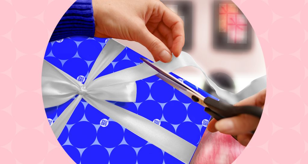 gift-wrapping social media banner