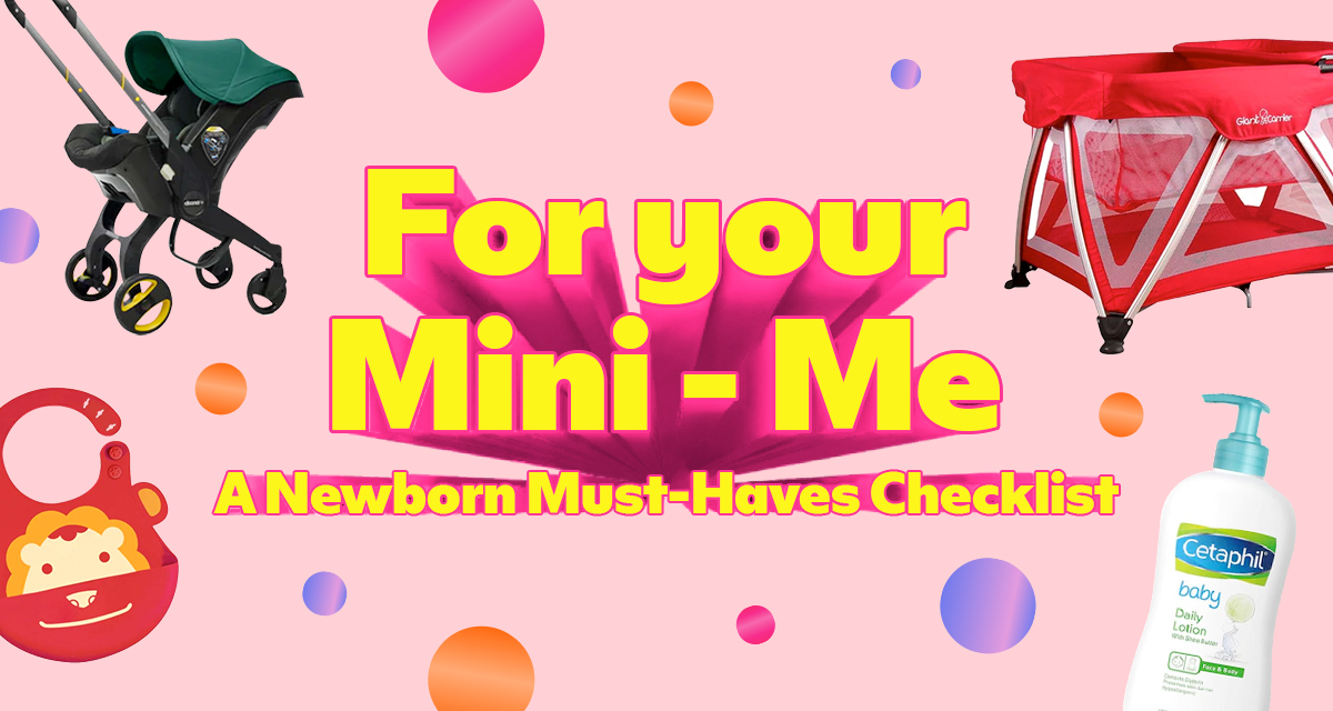 mini me newborn checklist - social banner