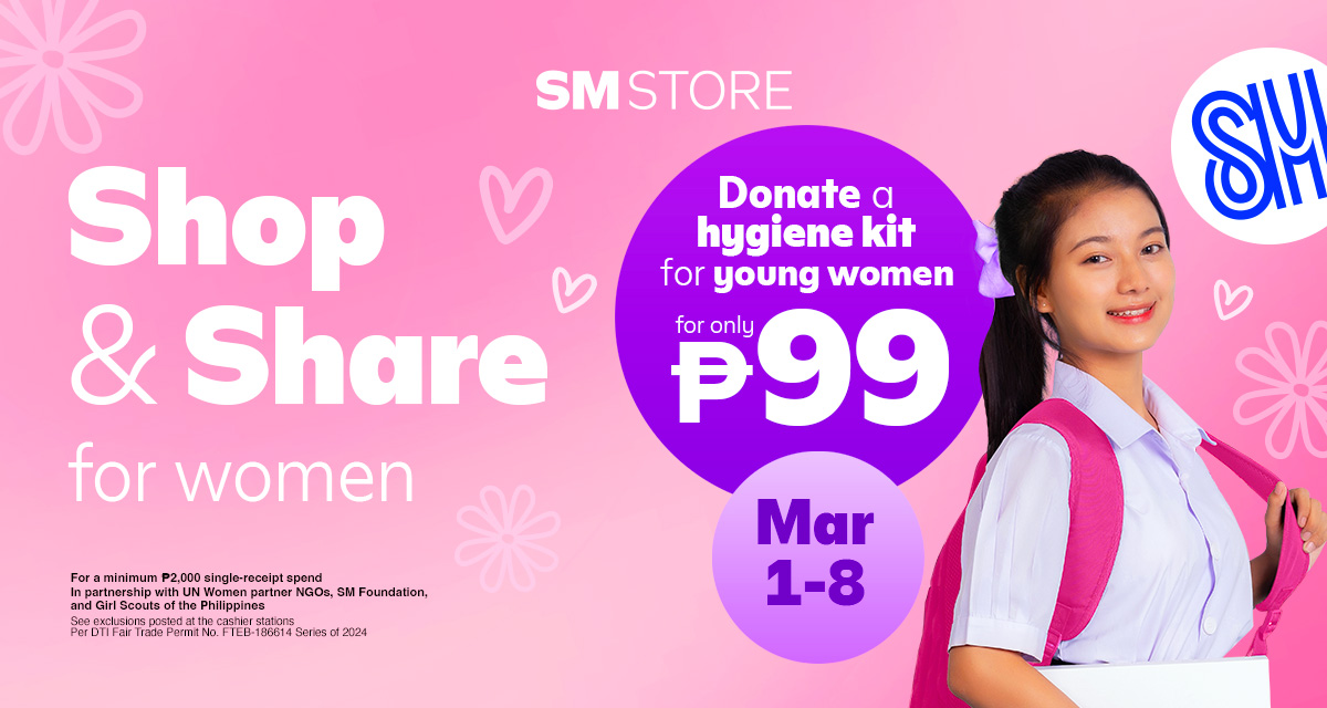 shop and share for women social banner