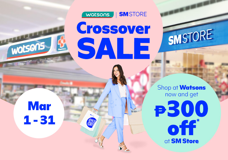watsons crossover sale - sm store
