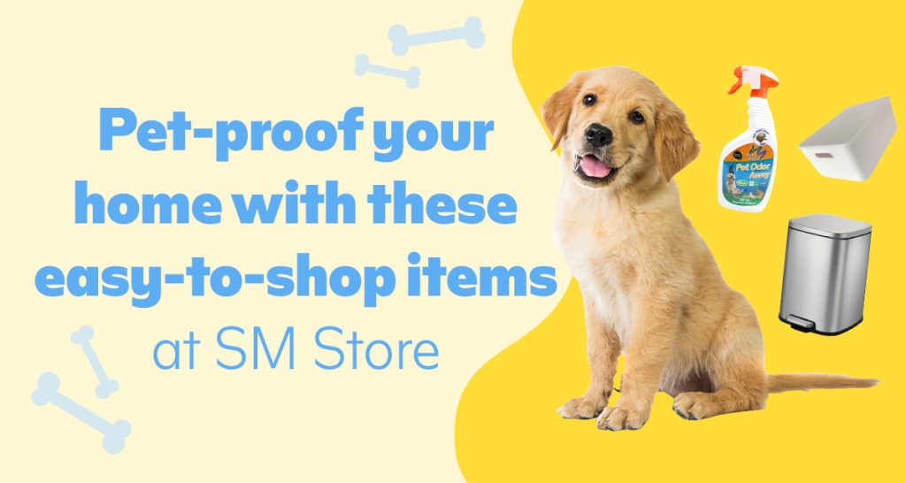 pet proof your home with items from sm store social banner