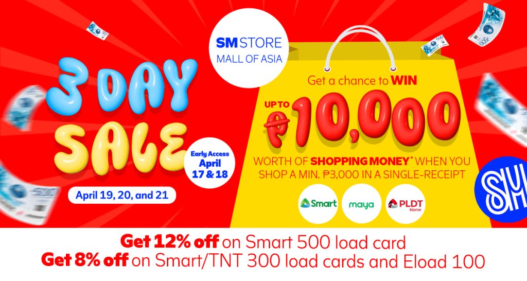 3 Day Sale MOA SM Store social banner