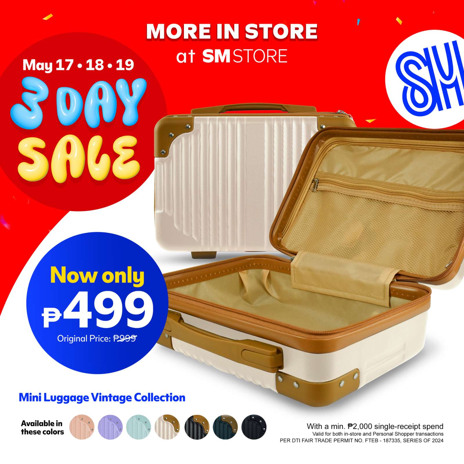 3 day sale pwp deals mini luggage