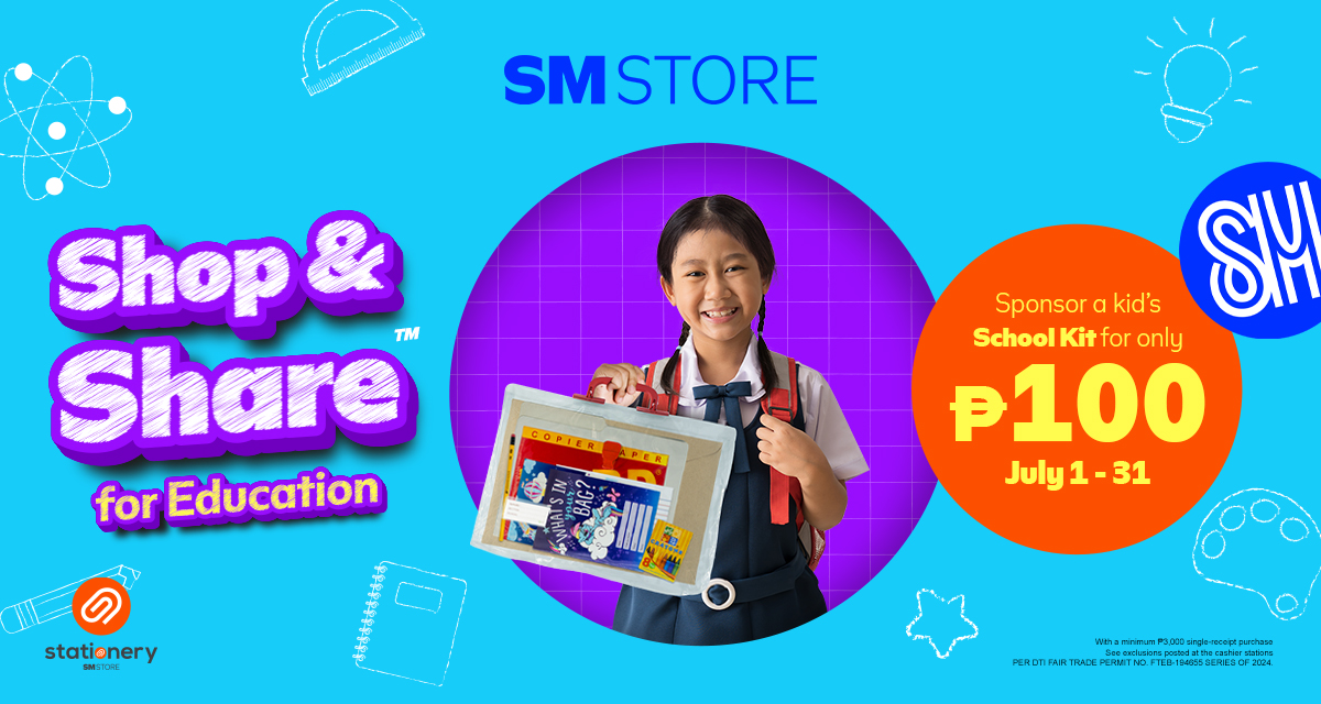 shop and share for education social banner