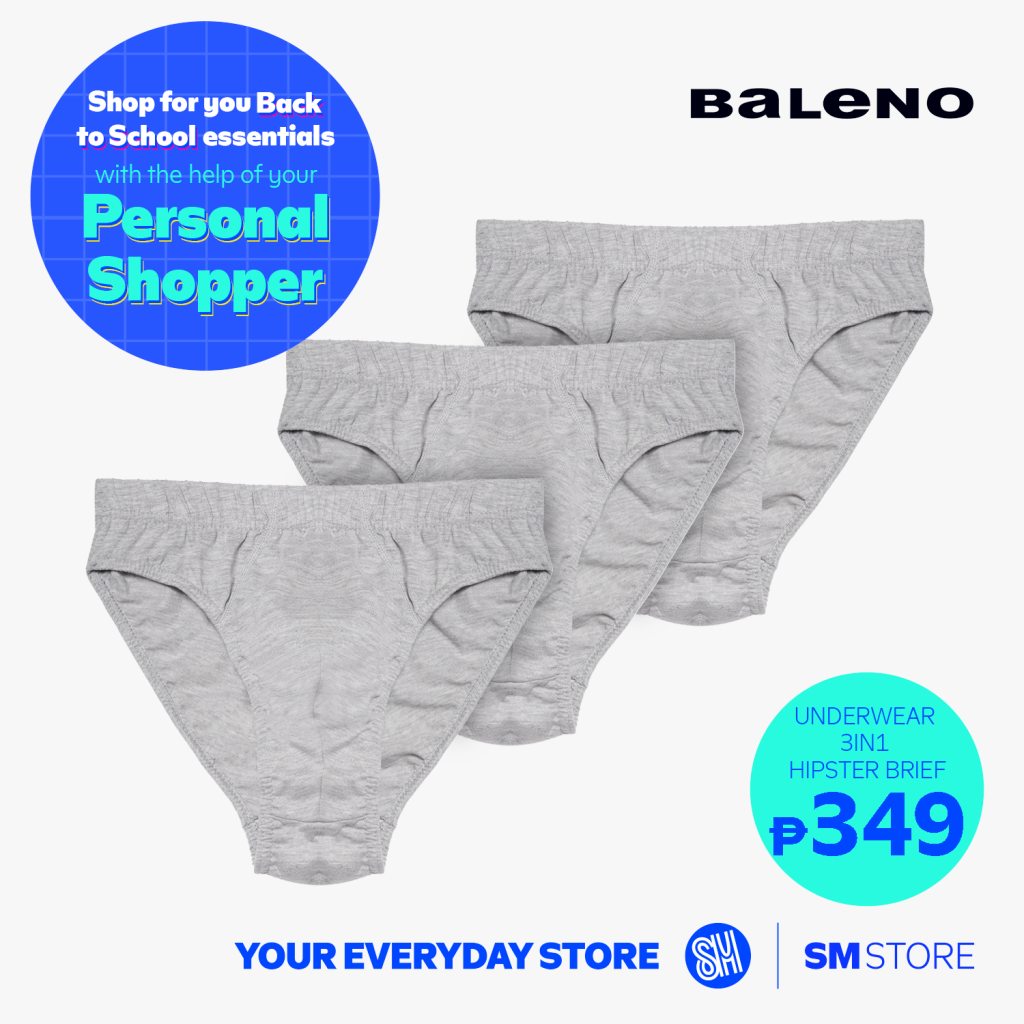 Baleno Underwear 3in hipster brief
