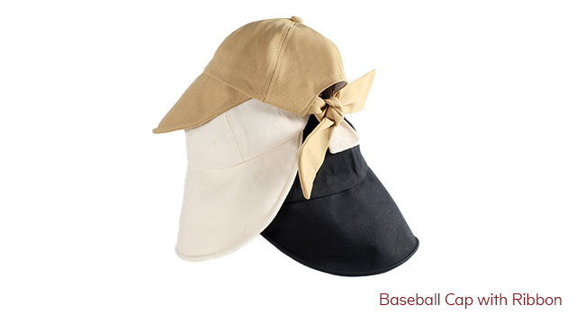 baseball cap with ribbon sm store