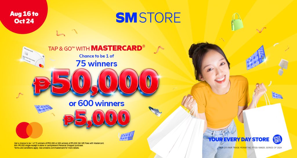 win p50,000 with mastercard at sm store