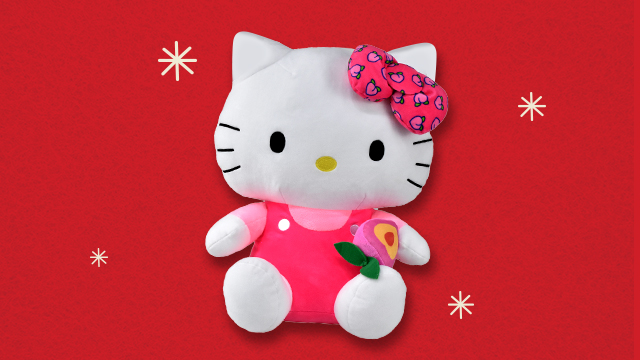 15" PInk Hello Kitty Plush with Fruit