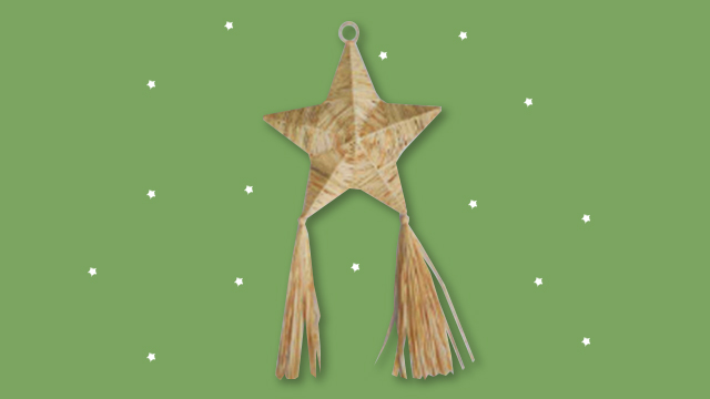 Raffia Parol with Tassel